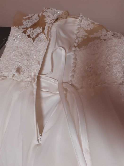 rochie de mireasa, ivoire, marime 38, nunta, casatorie, cununie