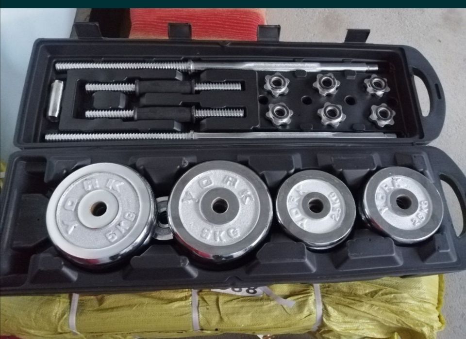 Гантели набор 50кг штанга