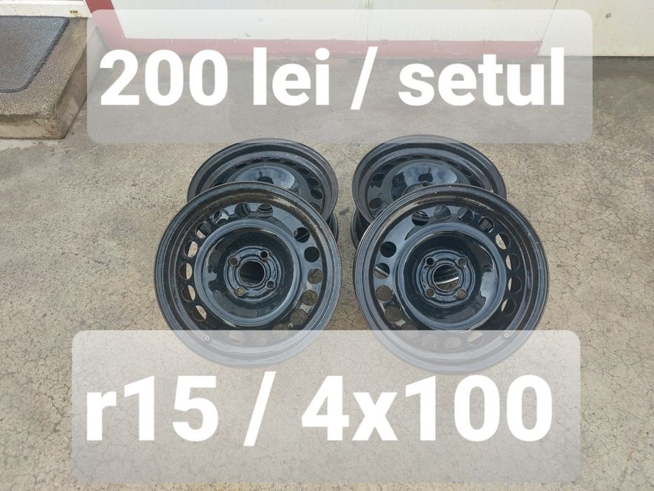 Jante din tabla r15 / gama OPEL/CHEVROLET / 4x100