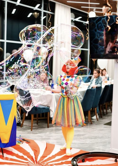 Аниматоры. Шоу пузырей. Клоун