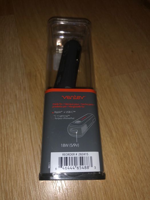 Cablu USB tip C pt iPhone , incarcator masina tip C la bricheta Ventev