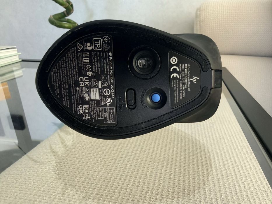 Безжична мишка HP ENVY 500, черен/сребрист - 2LX92AA