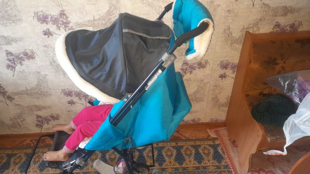 Сани коляска детская