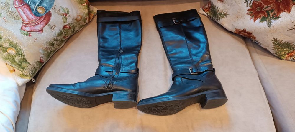 Дамски ботуши естествена кожа Geox