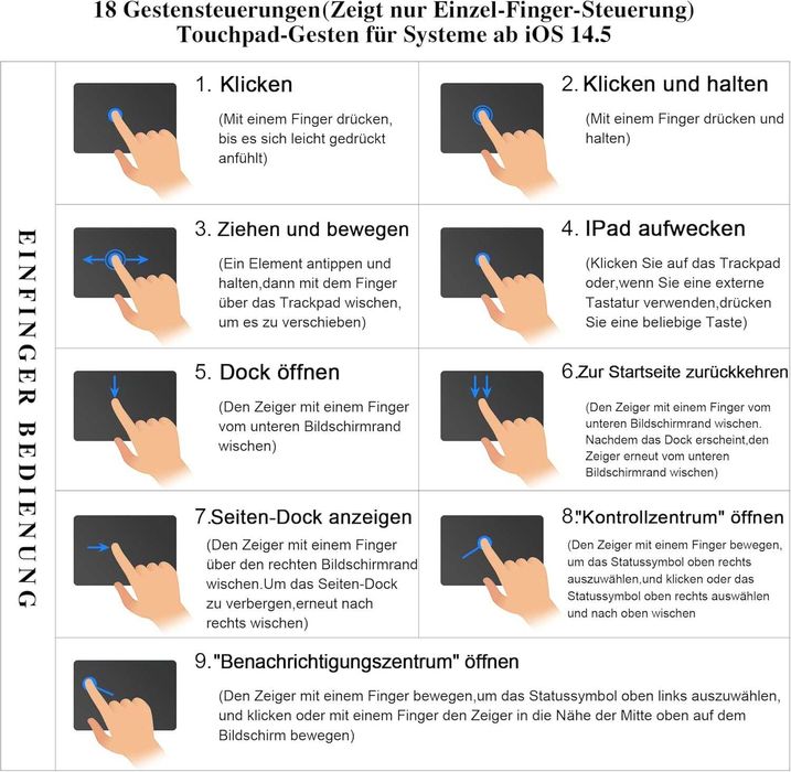 Husa Tastatura pentru iPad Air 10.9 iPad 11/10/Air 5/4/11 inch M2/M3)