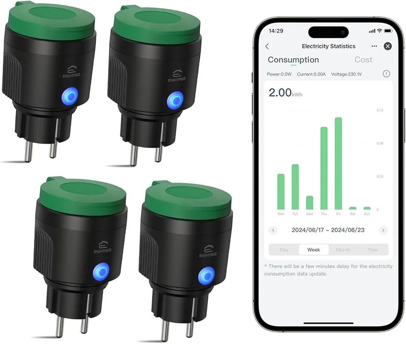 Set 4 prize inteligente/smart de exteriorEIGHTREE IP44 Waterproof