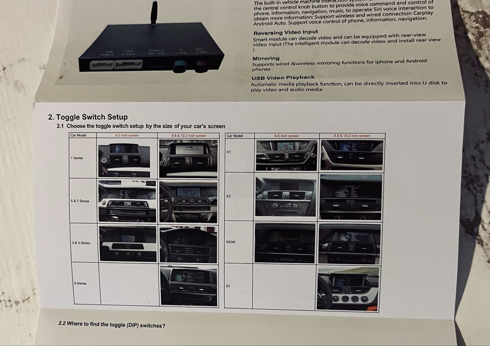 BMW CarPlay / Android Auto MMI Box CIC