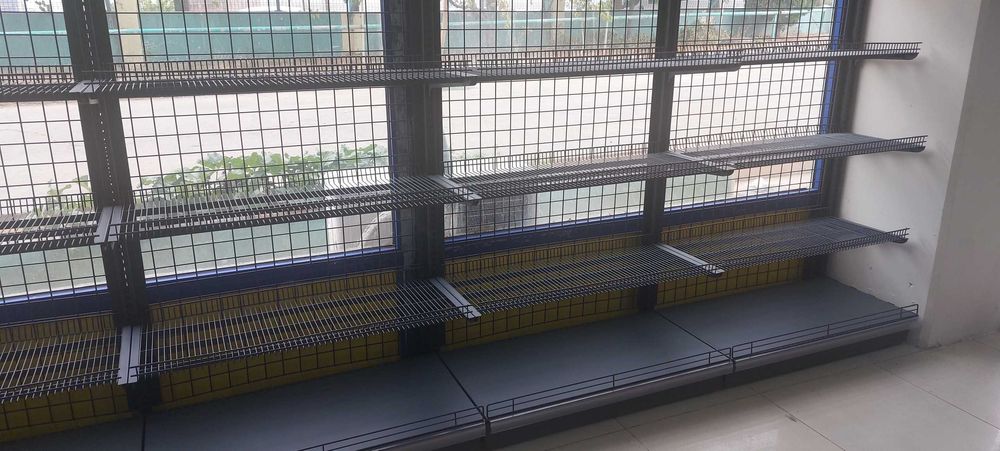 Стелажи за магазин с мрежест гръб, Крайстенни стелажи,Островни стелажи