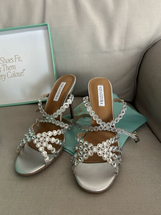 Sandale Aquazzura Tequilla 105 piele naturala pe stoc 38-39
