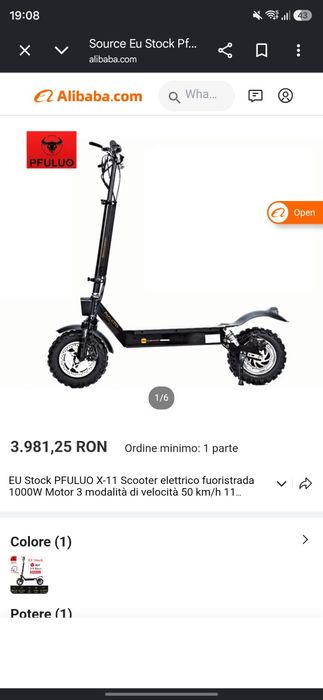 Trotineta Electrica Pfuluo X-11