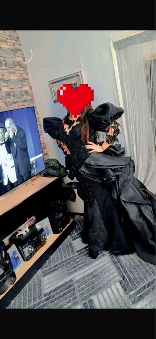 Елегантна рокля с връзки на гърба (Размер XL)