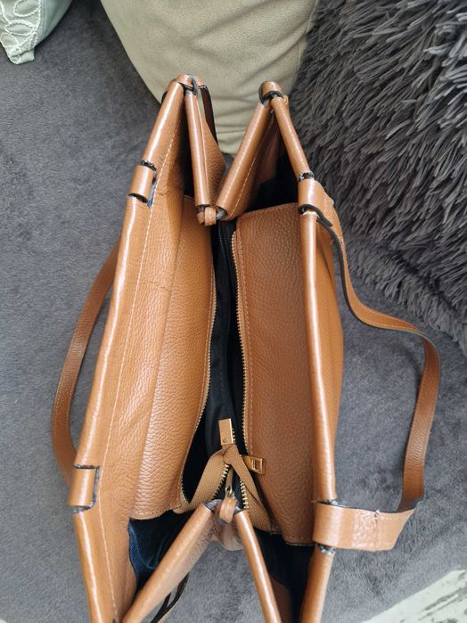 Дамска чанта, естествена кожа