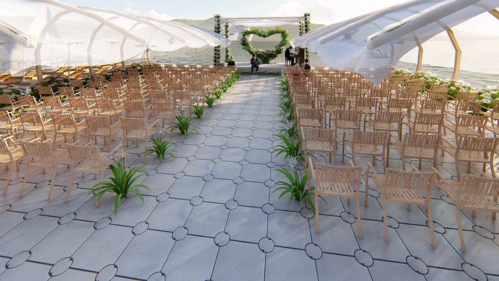 Dock modular pentru evenimente pe apa Si INHIRIERE