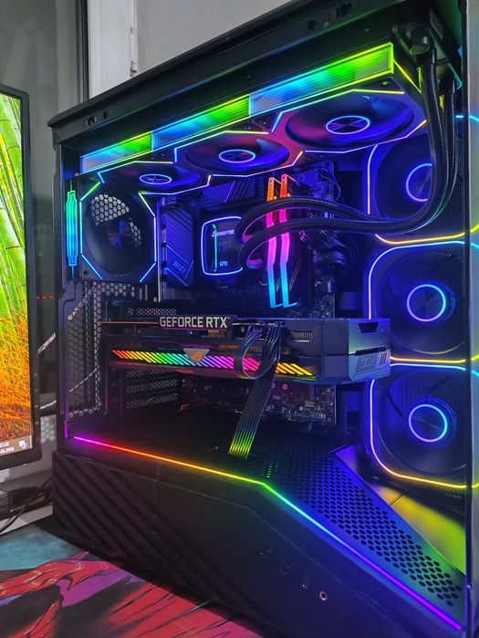 Заряженый компьютер в пленке + ASUS ROG RTX 3070 +  I5 14400 + MSI