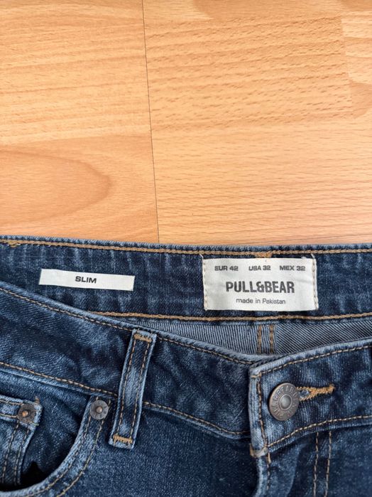 Мъжки дънки марка Pull & Bear слим фит, размер EUR 42