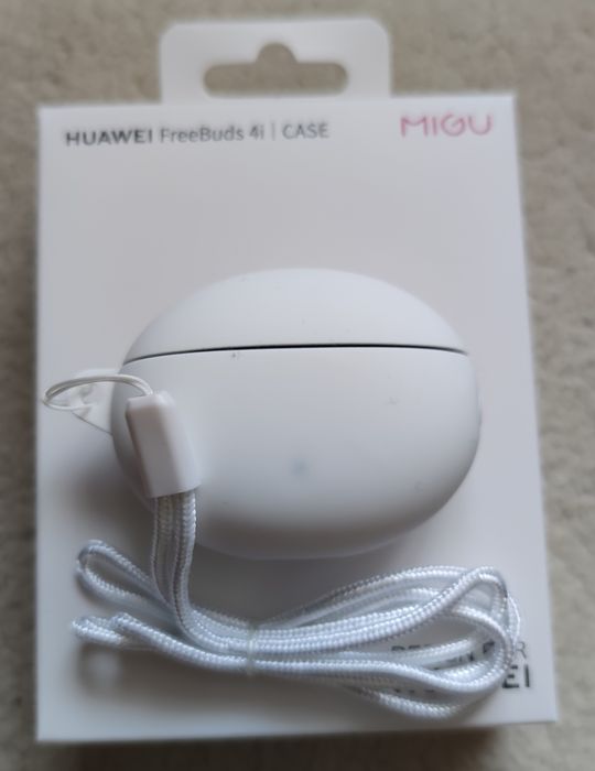 Husa case silicon originala Huawei FreeBuds 4i albă Nouă Sigilată
