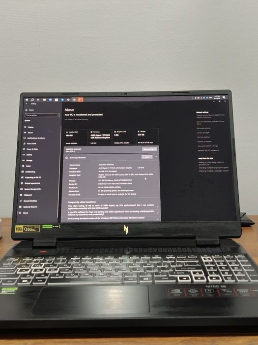 Acer Nitro 16 (СРОЧНО) — Ryzen 7 / RTX 4050