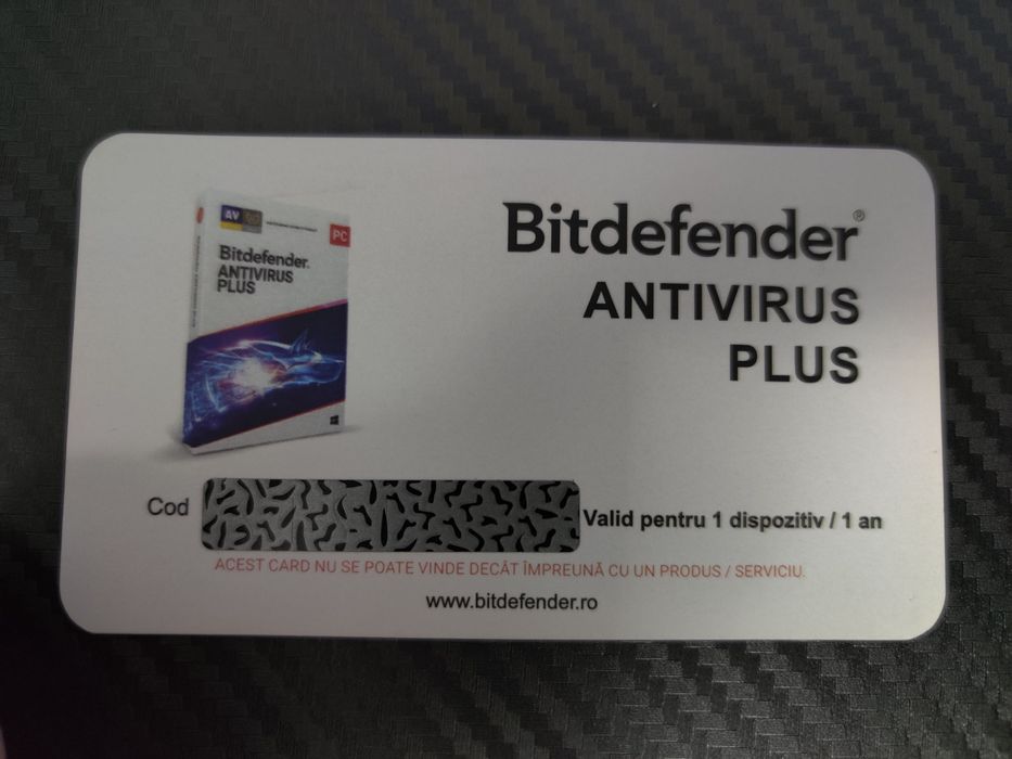 Antivirus BitDefender plus 1 an 1 dispozitiv