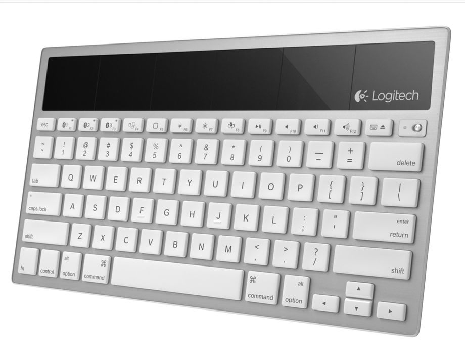 Безжична Соларна Клавиатура Logitech K760 за Mac, iPad и iPhone.