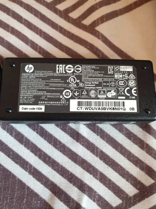 Продам оригинальное зарядное устройство Hp HSTNN-CA40 для ноутбука