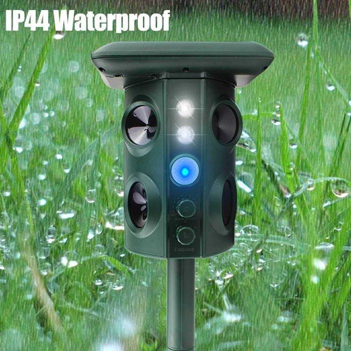 Ультразвуковой отпугиватель птиц, животных на солнечных батареях