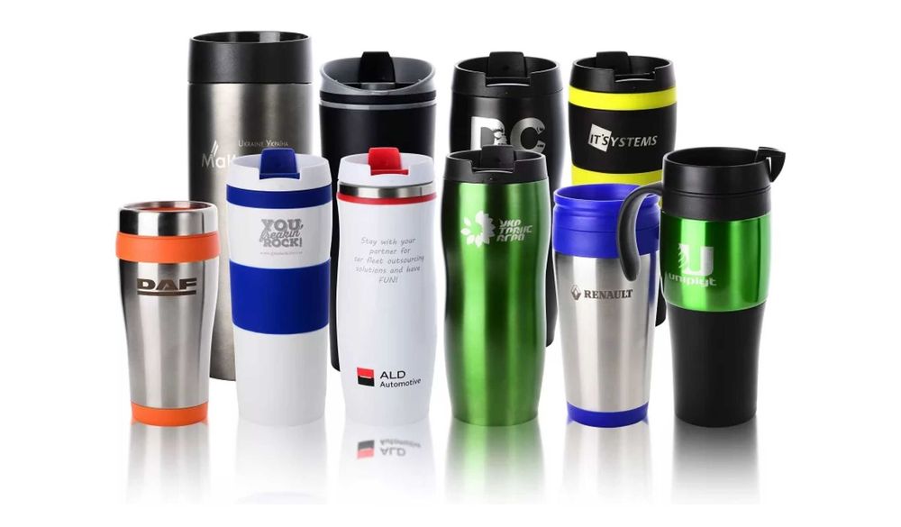 Термос с логотипом печать