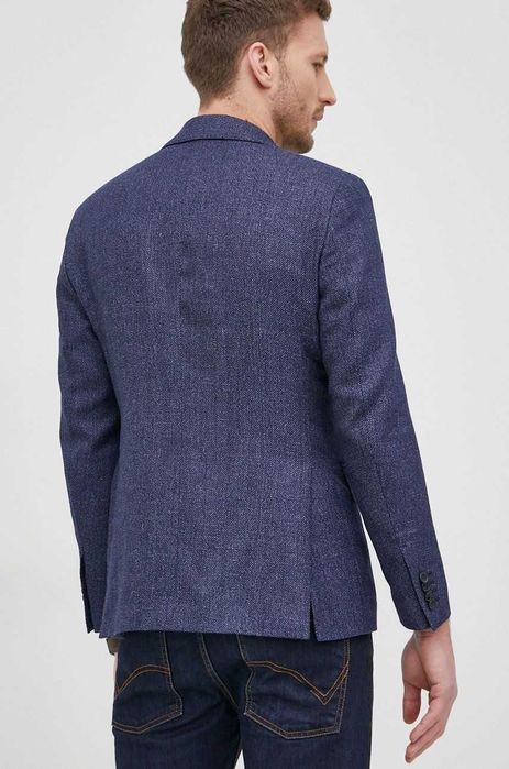 Sacou blazer slim 46 S de lux Club Of Gents NOU lana super 120's navy