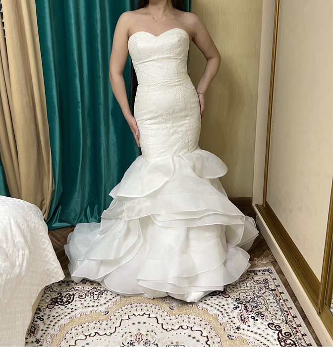 Свадебное платье, силуэт рыбка