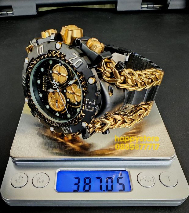 INVICTA Gladiator Black/Gold 60 mm, Инвикта нов ръчен часовник