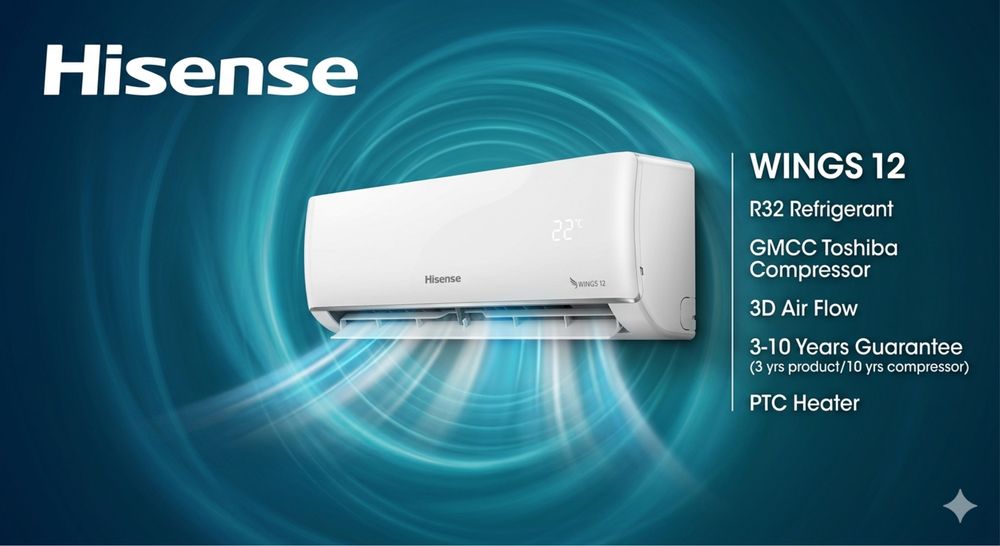 Кондиционер HISENSE Dc Invertor/R32/PTC HEATER/A++/GMCC + доставка