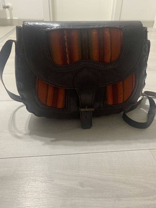 Geanta piele naturală Peru