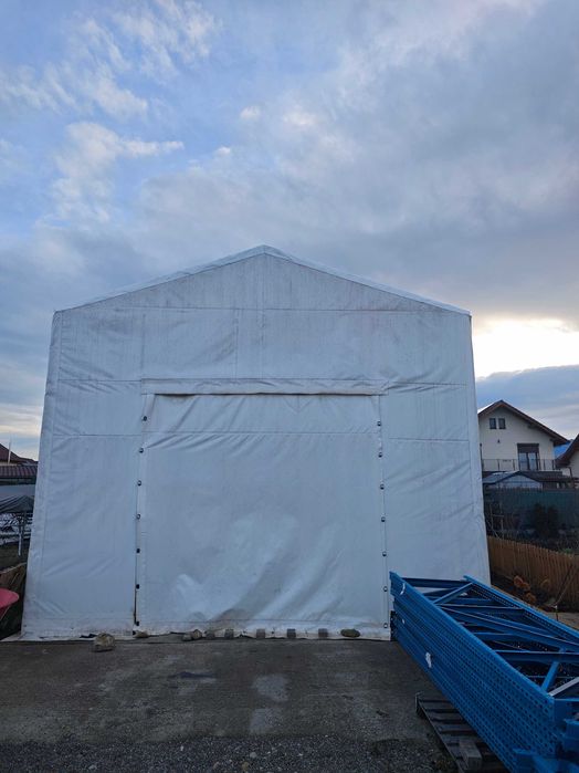 Structura metalica acoperita cu membrana PVC 900g/mp, 15 x 5.6 x 4m