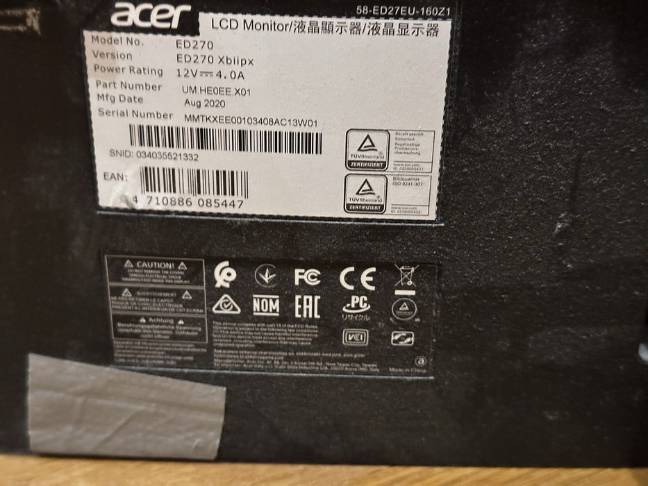 Acer monitor 244 hz+ 144hz