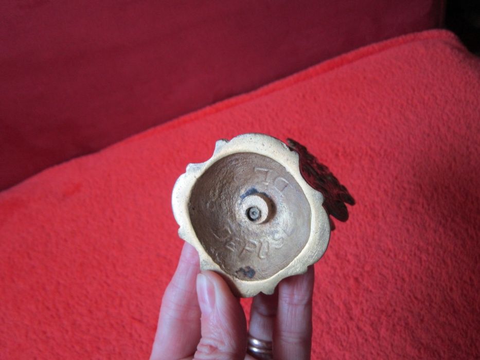 cadou rar bronz masiv Holder Depose Cigarette Match Holder Franta 1940