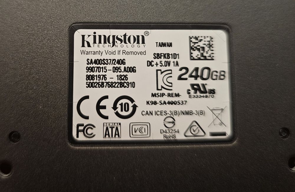 Vând SSD Kingston A400, 240GB, Sata 3