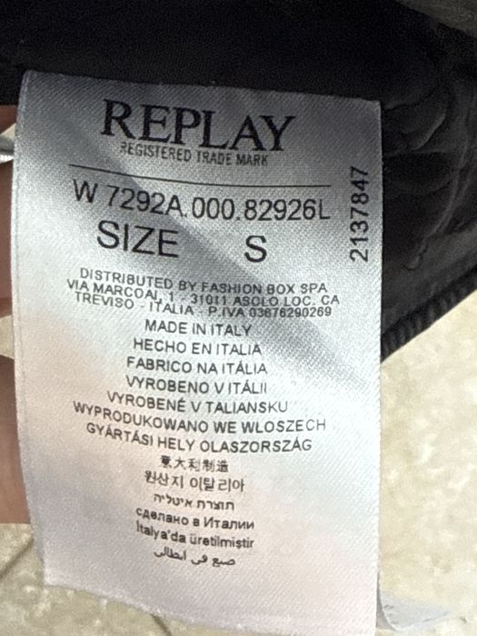 Geacă Piele Naturală REPLAY „Dark Days” Ediție Limitată Damă • Made in Italy • Mărimea S • Stare Top!