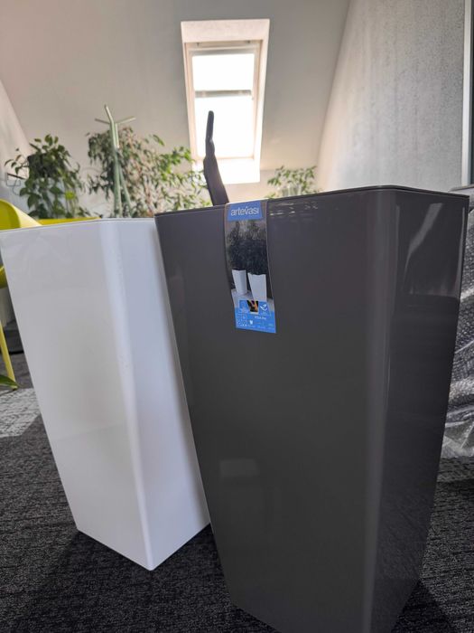 Ghiveci Pisa Artevasi inaltime H60 cm - culoare taupe fara sistem de irigare