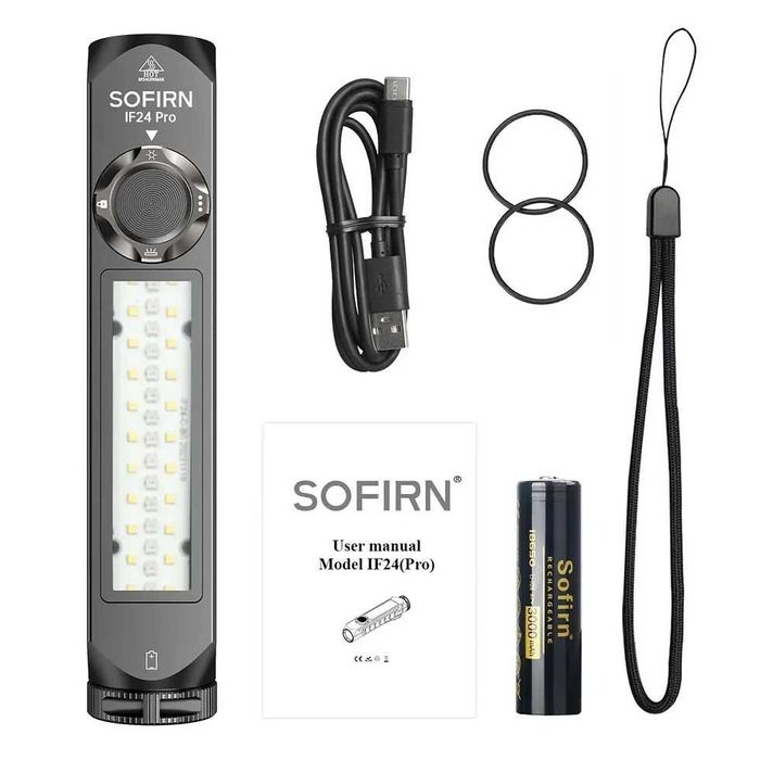 Lanterna multifunctionala Sofirn IF24 Pro - led SFT40 - 5000K