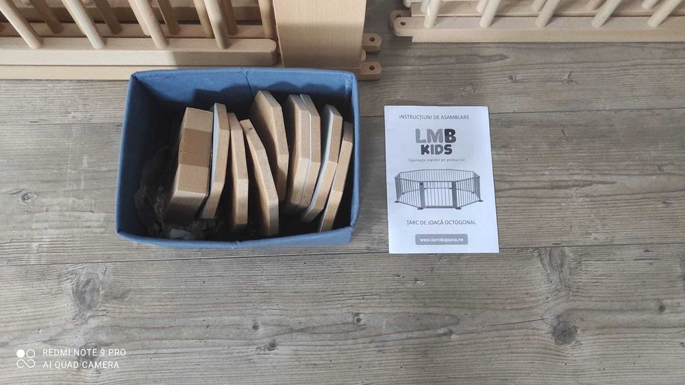 Tarc de joacă octogonal (7+1) din lemn masiv LMB Kids