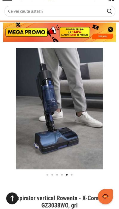Aspirator Rowenta Nou 2 in 1 fara fir