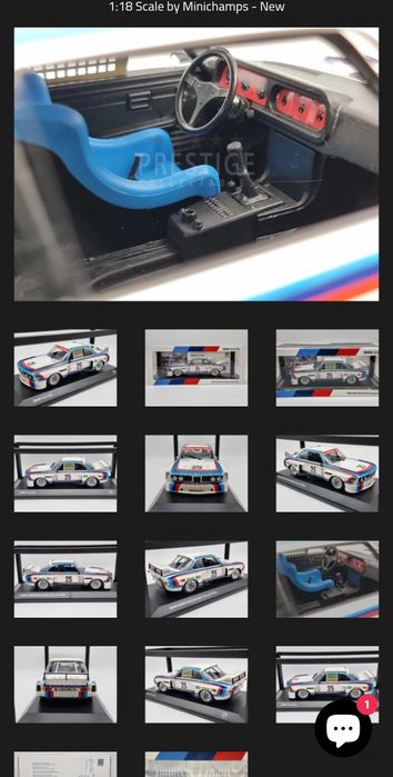BMW 3.0 CSL E9 - 1:18 - Minichamps