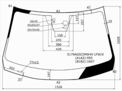 Стекло лобовое  Mazda Cx-5