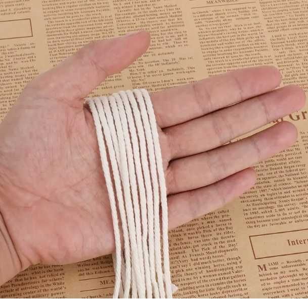 Усукано въже за макраме памучно 200 м