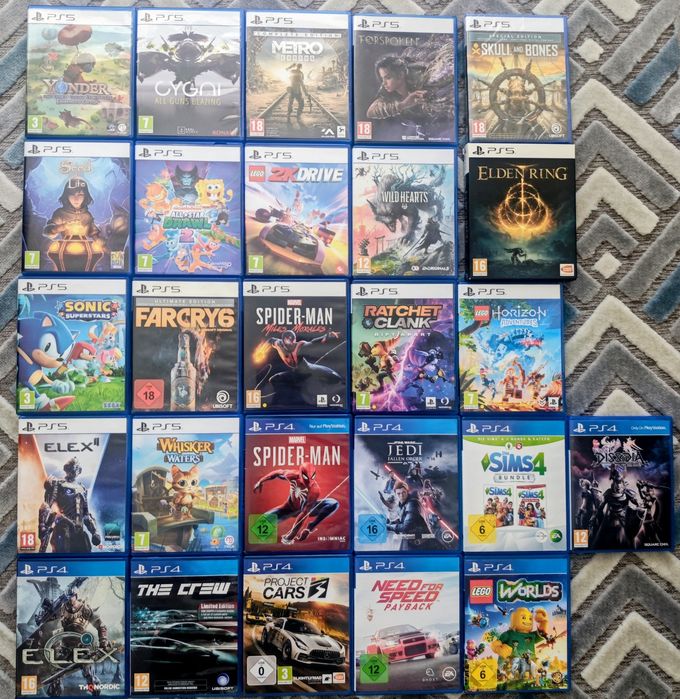 Jocuri ps4 sau ps5 colectie proprie