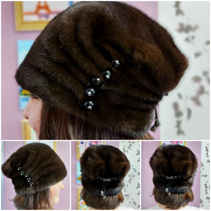 Норковая шапка. Состояние новой.