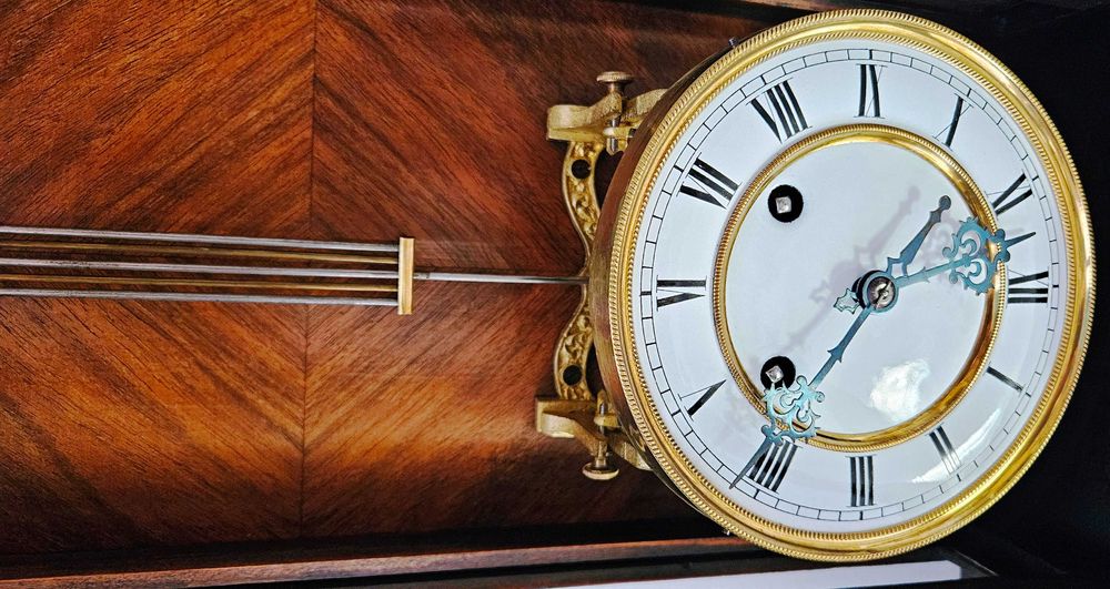 Ceas de perete cu pendula Werner Deponirt 1870