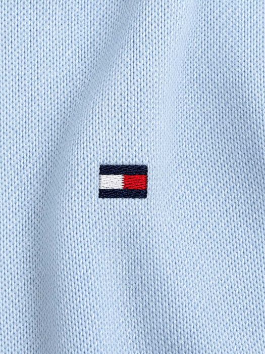 Pulover Tommy Hilfiger bărbați din bumbac Premium Cotton, albastru deschis, Mărimea XL