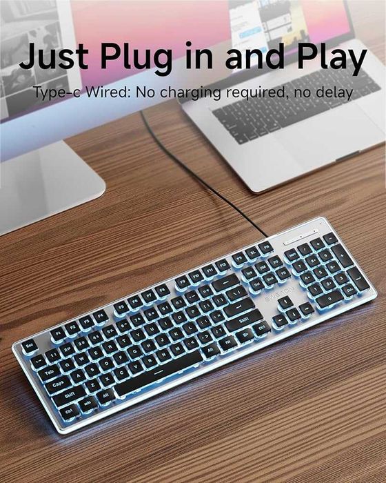 Игровая клавиатура Eweadn GX710S Black Wired