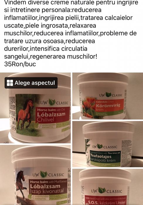 Creme bio naturale ingrijire si intretinere personala!
