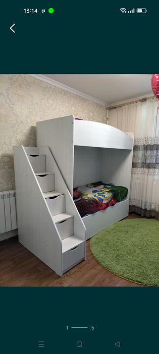 Продам 2х ярусная кровать с матрасом